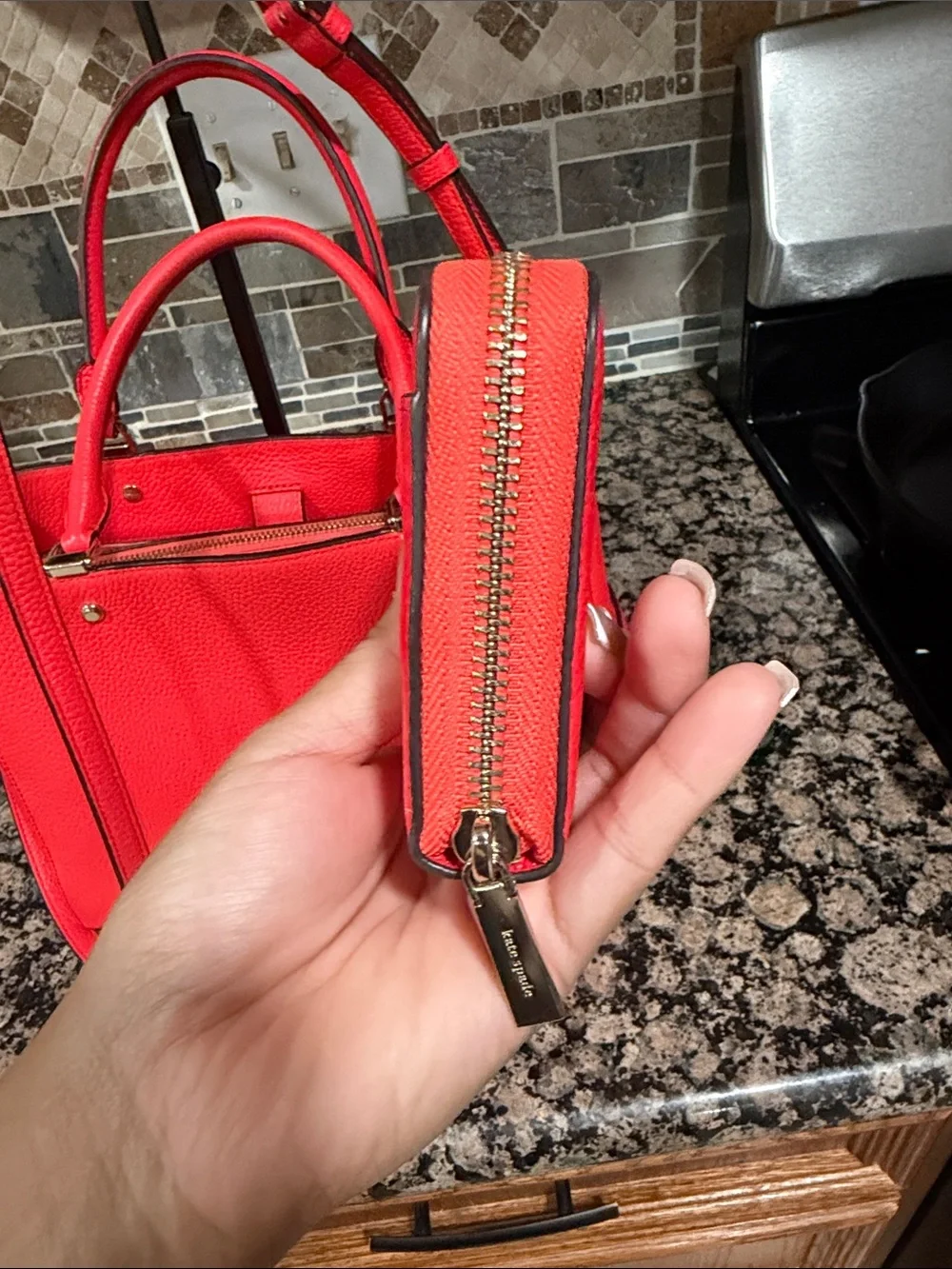 kate spade bright red